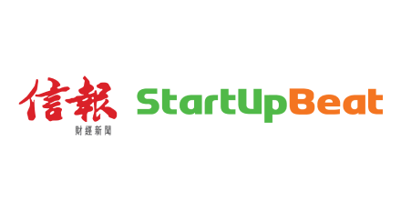 StartupBeat logo featuring red Chinese characters and the word 'StartUpBeat' in green and orange text.